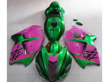 1997-2007 Gloss Green and Pink Suzuki GSXR 1300 Fairings