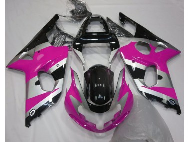 2000-2002 Pink Silver OEM Style Suzuki GSXR 1000 Fairings