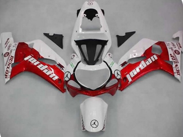 2001-2003 Red Jordan Suzuki GSXR 600-750 Fairings 2001-2003 Red Jordan Suzuki GSXR 600-750 Fairings