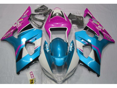 2003-2004 Gloss Blue and Pink Suzuki GSXR 1000 Fairings