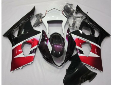 2003-2004 Gloss Red and White Suzuki GSXR 1000 Fairings