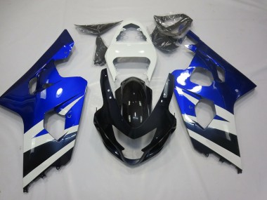 2004-2005 Blue White and Black Suzuki GSXR 600-750 Fairings