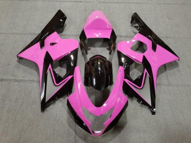 2004-2005 Light Pink and Black Suzuki GSXR 600-750 Fairings