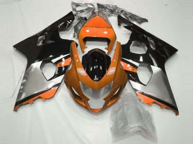 2004-2005 Orange Silver and Black Suzuki GSXR 600-750 Fairings