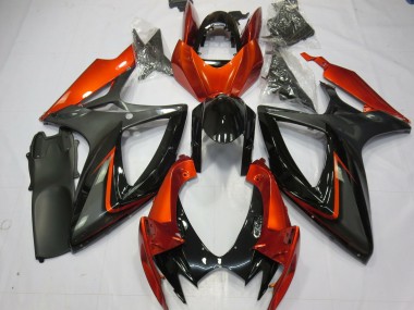 2006-2007 Burnt Orange and Grey Suzuki GSXR 600-750 Fairings