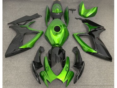 2006-2007 Light Green and Black Suzuki GSXR 600-750 Fairings