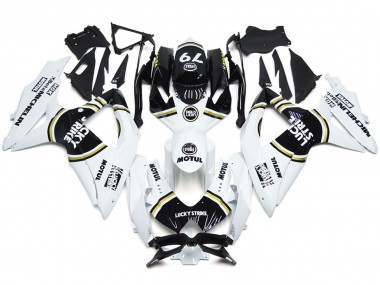 2008-2010 Black Lucky Strike 79 Suzuki GSXR 600-750 Fairings