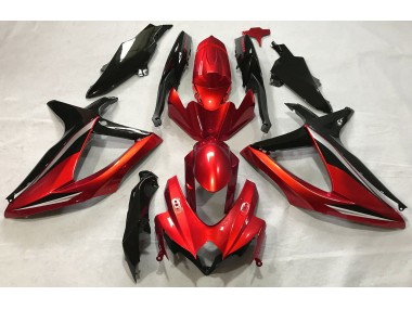 2008-2010 Gloss Red Suzuki GSXR 600-750 Fairings