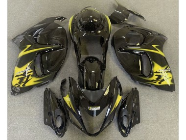 2008-2019 Gloss Black & Yellow Suzuki GSXR 1300 Fairings