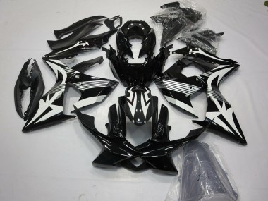 2009-2016 Black and White Suzuki GSXR 1000 Fairings
