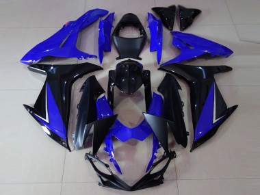 2011-2020 Gloss Blue and Black Suzuki GSXR 600-750 Fairings